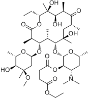 CAS:1264-62-6_琥乙红霉素的分子结构