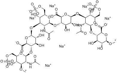 CAS:12678-07-8_硫酸软骨素钠的分子结构