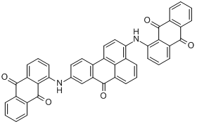 CAS:129-22-6_1,1'-[(7-氧代-7H-苯并[DE]蒽-3,9-二基)二亚氨基]二(9,10-蒽二酮)的分子结构