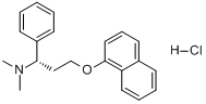 CAS:129938-20-1_盐酸达泊西汀的分子结构