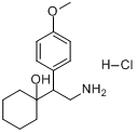 CAS:130198-05-9_1-[2-氨基-1-(4-甲氧基苯基)乙基]环己醇盐酸盐的分子结构