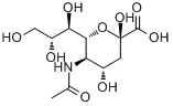 CAS:131-48-6_N-乙酰神经氨酸的分子结构