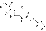 CAS:132-98-9_青霉素V钾的分子结构