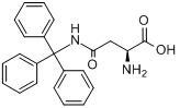 CAS:132388-58-0_N'-(三苯甲基)-L-天冬酰胺的分子结构