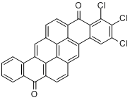 CAS:1324-34-1_三氯化-8,16-皮蒽二酮的分子结构