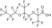 CAS:13252-14-7_全氟-2,5-二甲基-3,6-二氧杂壬酸的分子结构