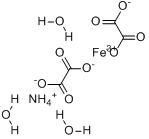 CAS:13268-42-3_草酸高铁铵的分子结构