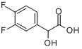 CAS:132741-29-8_3,4-二氟扁桃酸的分子结构