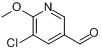 CAS:132865-44-2_2-甲氧基-3-氯-5-醛基吡啶的分子结构