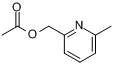 CAS:13287-64-4_(6-甲基吡啶-2-基)甲基乙酸酯的分子结构