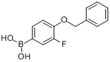 CAS:133057-83-7_4-苄氧基-3-氟苯硼酸的分子结构