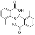 CAS:13363-59-2_2,2'-二硫双(3-甲基苯甲酸)的分子结构