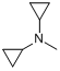 CAS:13375-29-6_双环丙基甲胺的分子结构