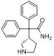 CAS:134002-25-8_3-(S)-(1-氨基甲酰-1,1-二苯基甲基)吡咯烷的分子结构