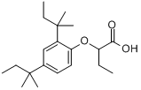 CAS:13403-01-5_2-(2,4-二特戊基苯氧基)丁酸的分子结构