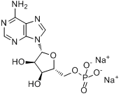 CAS:13474-03-8_腺苷5-单磷酸二钠(酵母)的分子结构