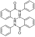 CAS:135-57-9_2,2'-二苯甲酰氨基二苯二硫的分子结构