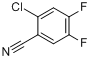 CAS:135748-34-4_2-氯-4,5-二氟苯腈的分子结构