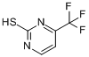 CAS:136547-17-6_4-(三氟甲基)-2-巯基嘧啶的分子结构