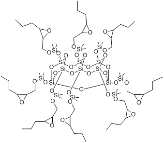 CAS:136864-48-7_八[(3-氧化缩水甘油丙基)二甲基硅氧基]取代的PSS的分子结构
