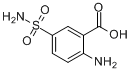 CAS:137-65-5_2-氨基苯甲酸-5-磺酰胺的分子结构