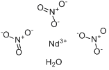 CAS:13746-96-8_硝酸钕(III)水合物的分子结构