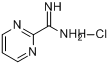 CAS:138588-40-6_2-嘧啶甲脒盐酸盐的分子结构