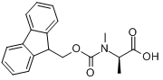 CAS:138774-92-2_N-芴甲氧羰酰基-N-甲基-D-丙氨酸的分子结构