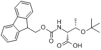 CAS:138797-71-4_芴甲氧羰基-O-叔丁基-D-苏氨酸的分子结构