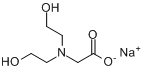 CAS:139-41-3_N,N'-二(2-羟乙基)甘氨酸钠的分子结构