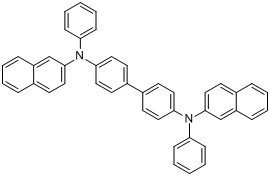 CAS:139255-17-7_N,N'-二(萘-2-基)-N,N'-二(苯基)联苯-4,4'-二胺的分子结构