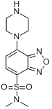 CAS:139332-64-2_4-(N,N-Dimethylsulfamoyl)-7-piperazino-benzofurazanķӽṹ