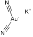 CAS:13967-50-5_金氰化钾的分子结构