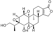 CAS:139713-80-7_16-羟基雷公藤内酯醇的分子结构