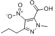 CAS:139756-00-6_2-Methyl-4-nitro-5-propyl-2H-pyrazole-3-carboxylicacidķӽṹ