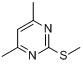 CAS:14001-64-0_2-甲硫基-4,6-二甲基嘧啶的分子结构