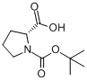 CAS:140148-70-5_(S)-1-BOC-吡咯烷-3-甲酸的分子结构
