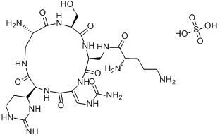 CAS:1405-37-4_硫酸卷曲霉素的分子结构