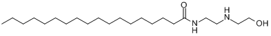 CAS:141-21-9_N-[2-[(2-羟乙基)氨基]乙基]十八酸酰胺的分子结构