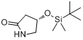 CAS:141629-19-8_(4S)-4-(叔丁基二甲基硅氧基)-2-吡咯烷酮的分子结构