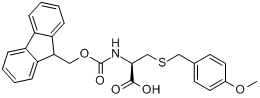 CAS:141892-41-3_N-Fmoc-S-(4-甲氧基苄基)-L-半胱氨酸的分子结构