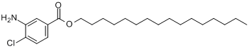CAS:143269-74-3_3-氨基-4-氯苯甲酸十六烷酯的分子结构