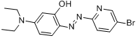 CAS:14337-53-2_2-[(5-溴-2-吡啶基)偶氮]-5-二乙基氨基苯酚的分子结构