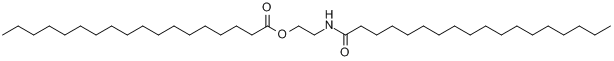 CAS:14351-40-7_硬脂酸2-[(1-十八烷酰基)氨基]乙脂的分子结构