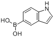 CAS:144104-59-6_5-吲哚硼酸的分子结构