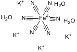 CAS:14459-95-1_黄血盐钾的分子结构