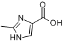 CAS:1457-58-5_2-甲基-1H-咪唑-4-甲酸的分子结构
