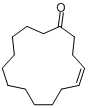 CAS:14595-54-1_(Z)-4-环十五烯-1-酮的分子结构