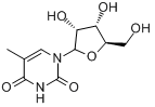 CAS:1463-10-1_5-甲基尿苷的分子结构