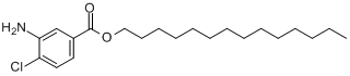 CAS:146408-63-1_3-氨基-4-氯苯甲酸十四烷酯的分子结构